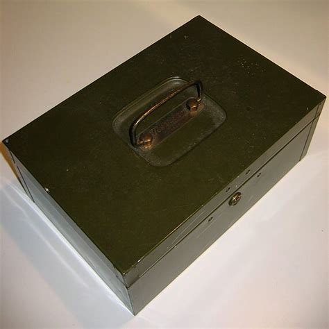 vintage merriam metal storage box|Merriam Metal Box .